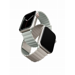Ремешок Uniq Revix для Apple Watch 41/40/38 мм, Sage/Beige, зеленый/бежевый