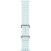 AW Ultra 49mm Ocean Band Natural Titanium Finish Ice Blue MXTF3