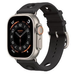 Умные часы Apple Watch Hermes Ultra 3 49 мм, Natural Titanium Noir Scub’H Diving