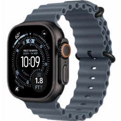 Умные часы Apple Watch Ultra 3 49 мм, Black Titanium Case with Ocean Band, Anchor Blue