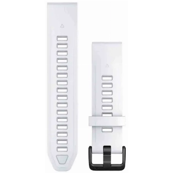 Ремешок Garmin Quick Release Band, 18 мм, White Silicone with Black Hardware