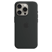 Чехол Apple iPhone 15 Pro Silicone Case с MagSafe, (MT1A3), Black, черный