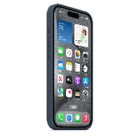 Чехол Apple iPhone 15 Pro Silicone Case с MagSafe, Storm (MT1D3), Blue, синий
