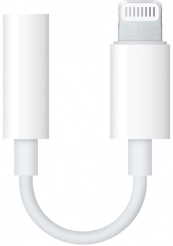 Адаптер Apple Lightning - mini jack 3.5 (MMX62ZM/A), White, белый