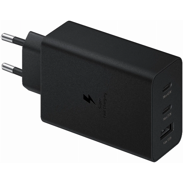 Сетевое зарядное устройство Samsung EPT6530 45W + кабель, Black, черный