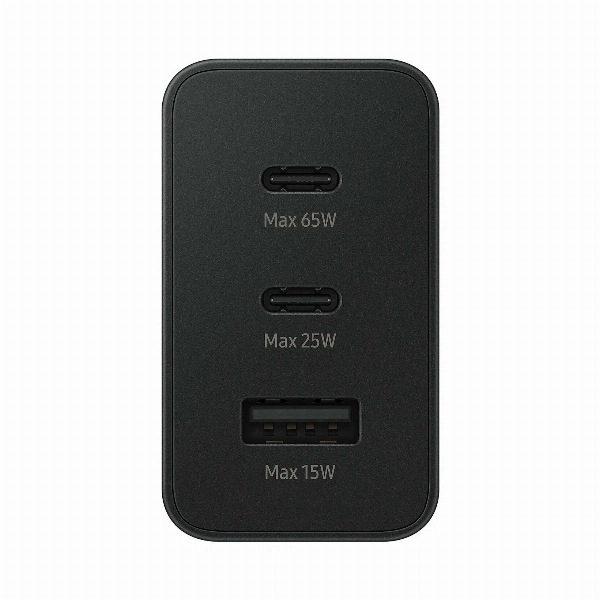 Сетевое зарядное устройство Samsung EPT6530 65W 3Port USB/TypeC, Black, черный