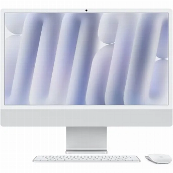 Моноблок Apple iMac 24", MCR24B/A 2024, M4 Chip 10-Core CPU, 24GB, 512GB SSD, 4480 x 2520, Silver, Серебристый