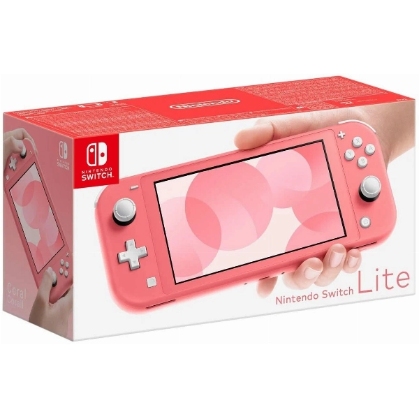 Игровая приставка Nintendo Switch Lite 32 ГБ HDD, без игр, Coral, коралловый