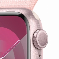 Apple Watch Series 9 41mm Aluminum Case with Sport Loop, нежно-, Pink, розовый