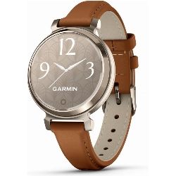 Смарт-часы Garmin Lily 2 Lilac Cream  Case with Tan Leather Band, Gold, золотистый