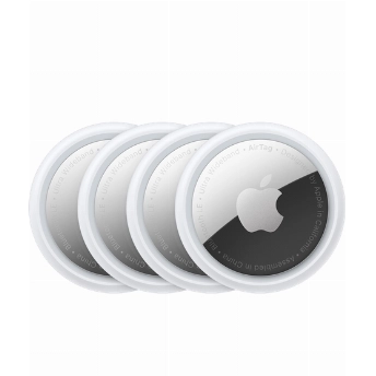 Трекер Apple AirTag белый/ 4 шт, Silver, серебристый 