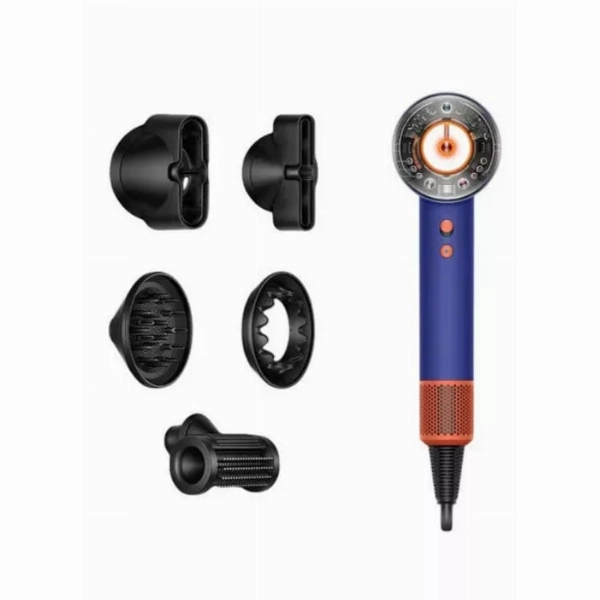 Фен Dyson Supersonic HD16, Vinca Blue/Topaz, синий/оранжевый