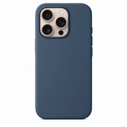 Чехол iPhone 16 Pro Silicone Case Denim, синий