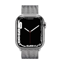 Умные часы Apple Watch Series 7 41, Silver Stainless Steel Case with Milanese Loop, серебристый