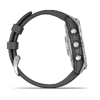 Умные часы Garmin Fenix 7 Silver with Graphite Band, серый