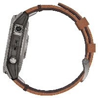 Умные часы Garmin Fenix 7 Pro Sapphire Solar Carbon Gray Chestnut Leather Band