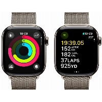 Умные часы Apple Watch Series 10 46 мм, Titanium Case Cellular, Milanese Loop, Natural