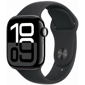 Умные часы Apple Watch Series 10 46 мм, S/M 130-200 мм, Aluminium Case GPS, Jet Black