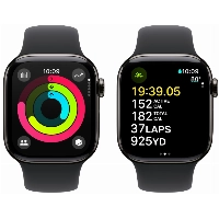 Умные часы Apple Watch Series 10 42 мм, M/L 140-245 мм, Titanium Case GPS+Cellular, Black