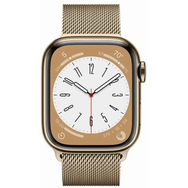 Умные часы Apple Watch Series 8 41 мм, Stainless Steel Case with Milanese Loop, Gold