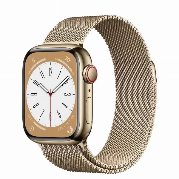 Умные часы Apple Watch Series 8 41 мм, Stainless Steel Case with Milanese Loop, Gold