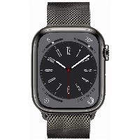 Умные часы Apple Watch Series 8 45 мм, Stainless Steel Case with Milanese Loop, Graphite