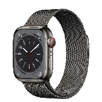 Умные часы Apple Watch Series 8 45 мм, Stainless Steel Case with Milanese Loop, Graphite