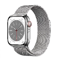 Умные часы Apple Watch Series 8 41 мм, Stainless Steel Case with Milanese Loop, Silver