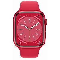 Умные часы Apple Watch Series 8 45 мм, M/L 160-210 мм, Aluminium Case with Sport Band, Red