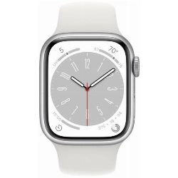 Умные часы Apple Watch Series 8 41 мм, S/M 130-180 мм, Aluminium Case with Sport Band, Silver