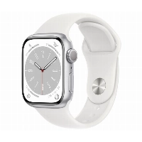 Умные часы Apple Watch Series 8 45 мм, M/L 160-210 мм, Aluminium Case with Sport Band, Silver