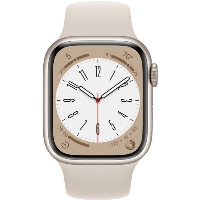 Умные часы Apple Watch Series 8 45 мм, M/L 160-210 мм, Aluminium Case with Sport Band, Starlight