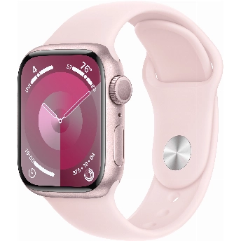 Умные часы Apple Watch Series 9 41 мм, S/M 130-180 мм, Aluminium Case with Sport Band, Pink