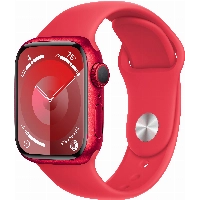 Умные часы Apple Watch Series 9 45 мм, S/M 130-180 мм, Aluminium Case with Sport Band, Red