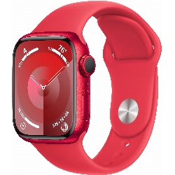Умные часы Apple Watch Series 9 45 мм, M/L 160-210 мм, Aluminium Case with Sport Band, Red