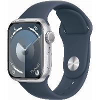 Умные часы Apple Watch Series 9 45 мм, S/M 130-180 мм, Aluminium Case with Sport Band, Silver