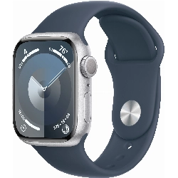 Умные часы Apple Watch Series 9 45 мм, S/M 130-180 мм, Aluminium Case with Sport Band, Silver