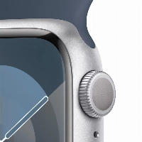 Умные часы Apple Watch Series 9 45 мм, S/M 130-180 мм, Aluminium Case with Sport Band, Silver