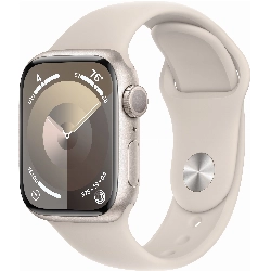 Умные часы Apple Watch Series 9 45 мм, M/L 160-210 мм, Aluminium Case with Sport Band, Starlight