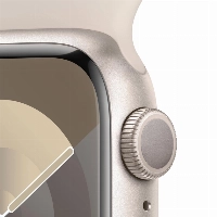 Умные часы Apple Watch Series 9 45 мм, S/M 130-180 мм, Aluminium Case with Sport Band, Starlight
