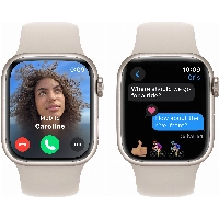 Умные часы Apple Watch Series 9 45 мм, S/M 130-180 мм, Aluminium Case with Sport Band, Starlight