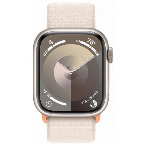Умные часы Apple Watch Series 9 41 мм, Aluminium Case with Sport Loop, Starlight