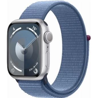 Умные часы Apple Watch Series 9 45 мм, Aluminium Case with Sport Loop, Winter Blue