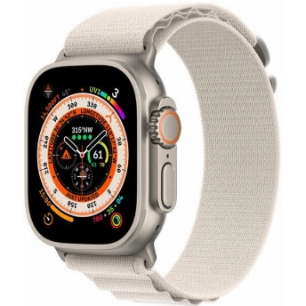 Умные часы Apple Watch Ultra 49 мм, M 145-190 мм, Titanium Case with Alpine Loop, Starlight
