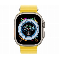 Умные часы Apple Watch Ultra 49 мм, Titanium Case with Ocean Band, Yellow