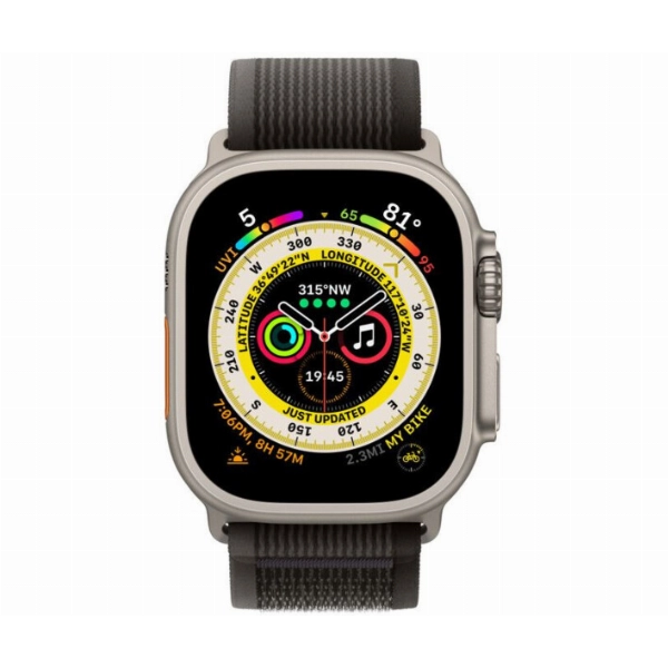 Умные часы Apple Watch Ultra 49 мм, S/M 130-180 мм, Titanium Case with Trail Loop, Black/Gray