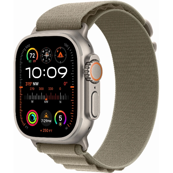 Умные часы Apple Watch Ultra 2 49 мм, M 145-190 мм, Titanium Case with Alpine Loop, Olive