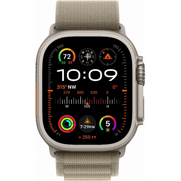 Умные часы Apple Watch Ultra 2 49 мм, M 145-190 мм, Titanium Case with Alpine Loop, Olive
