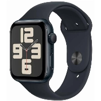 Умные часы Apple Watch Series SE Gen 2 44 мм Aluminium Case, Midnight/Midnight Sport Band - S/M