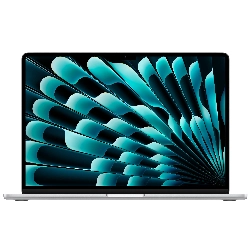 Ноутбук Apple MacBook Air 15 2024 2880x1864, Apple M3, RAM 8 ГБ, SSD 256 ГБ, Apple graphics 10-core, macOS, MRYP3, Silver, серебристый